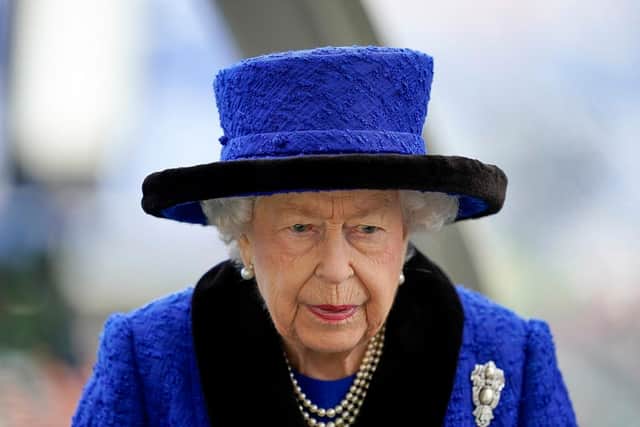 Queen Elizabeth II during the QIPCO British Champions Day at Ascot Racecourse on October 16, 2021. (Pic credit: Alan Crowhurst / Getty Images)