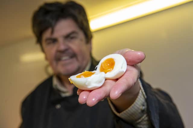 David and Christine Laing owners of gourmet scotch egg company The Clucking Pig near Marske by the Sea have been in the business of making welfare friendly Scotch eggs for 10 years, have won several awards and regularly attend farmers markets, food festivals and summer shows.