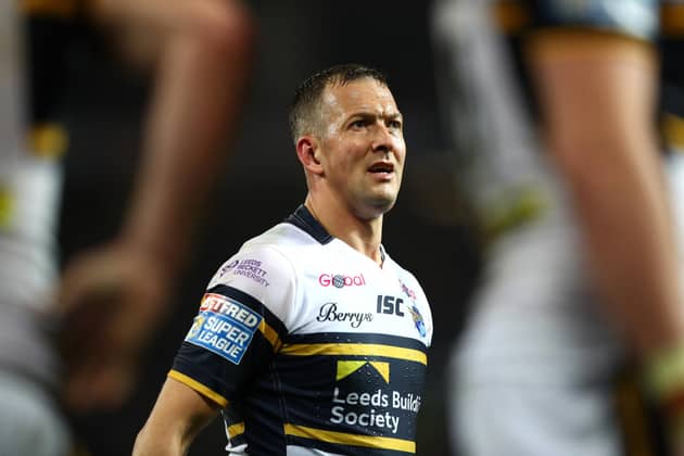 Danny McGuire playing for Leeds Rhinos in 2017.  (Photo by Michael Steele/Getty Images)