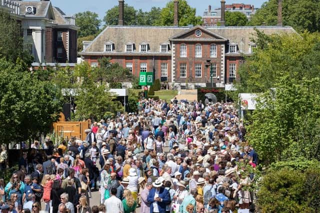 Crowds like this haven't been seen at the Chelsea Flower Show since 2019, and won't be replicated this year (Photo: RHS)