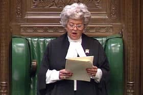 Betty Boothroyd when she was the speaker of the House of Commons. PIC: PA