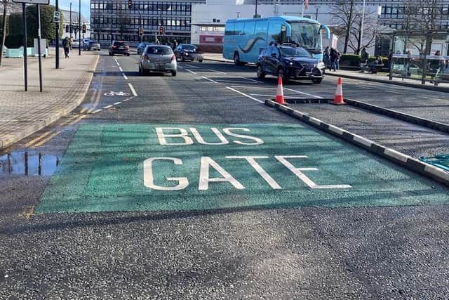 Arundel Gate bus gate. (Pic credit: Sheffield City Council)
