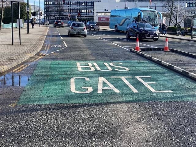 Arundel Gate bus gate. (Pic credit: Sheffield City Council)