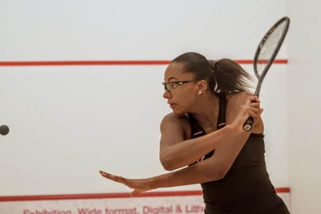 Asia Harris, 18-year-old from Pontefract, in action