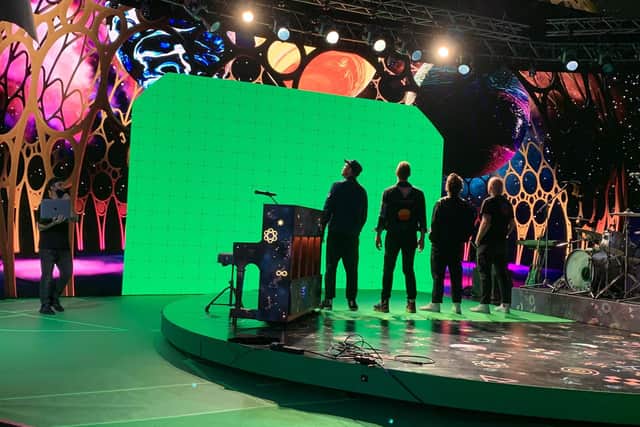 Tom directing Coldplay at Dubai at Expo 2020, Dubai.