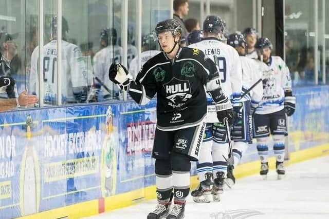 HOMECOMING: Finlay Ulrick has signed for hometown team Hull Seahawks for the 2023-24 season. Picture courtesy of Flyfifer Photography/Seahawks Media.