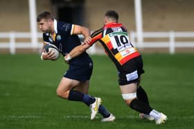 Leeds Tykes' Charlie Venables up against Cinderford in National One on Saturday 17th September 2022. (Picture: Jonathan Gawthorpe)