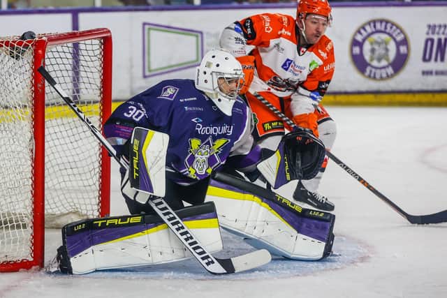NEW GUY IN TOWN: Hayden Lavigne has swapped netminding with Manchester Storm for Sheffield Steelers Picture courtesy of Mark Ferris/EIHL