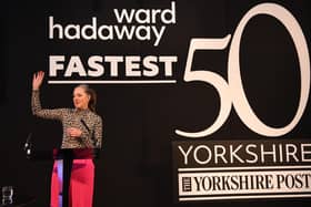 Zandra Moore of Panintelligence at the Ward Hadaway Yorkshire Fastest 50 awards 2024. (Photo by Gerard Binks)