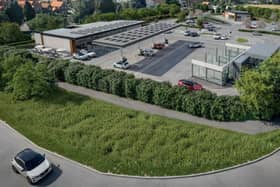 Proposed A63 roadside facilities CGI. Credit: Lichfields/East Riding Council Planning Portal.
