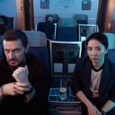 Jing Lusi as DC Hana Li and Richard Armitage as DR Matthew Nolan in Red Eye. Picture: ©ITV.
