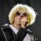 Tim Burgess performs with The Charlatans at the Glastonbury Festival. Credit: Ben Birchall.
