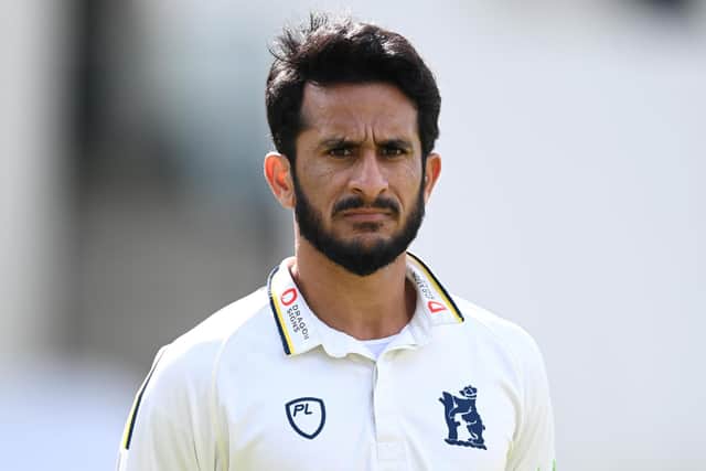 Hasan Ali playing for Warwickshire during in the County Championship in 2023. He has joined Yorkshire for 2026 (Picture: Gareth Copley/Getty Images)