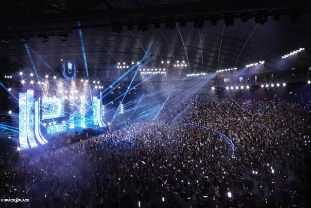 An artist's impression of the new stadium in Bradford, which could be used for gigs.