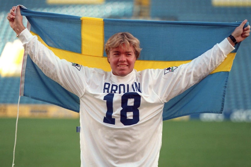 The Swedish attacker was a high-profile addition to the Leeds squad in 1995 but failed to live up to expectations at Elland Road.