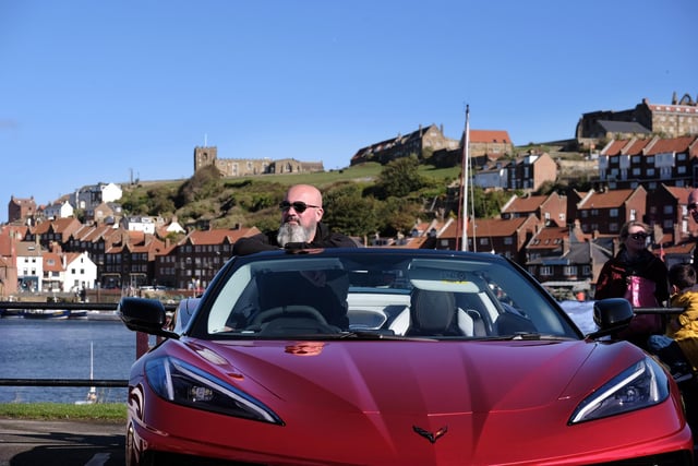 Whitby Abbey is the backdrop to the meet