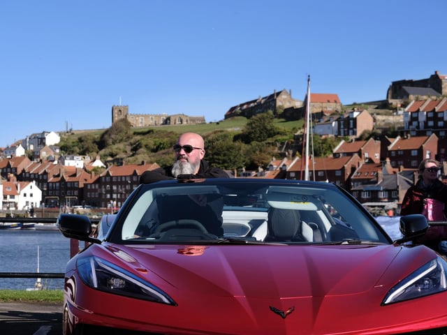 Whitby Abbey is the backdrop to the meet