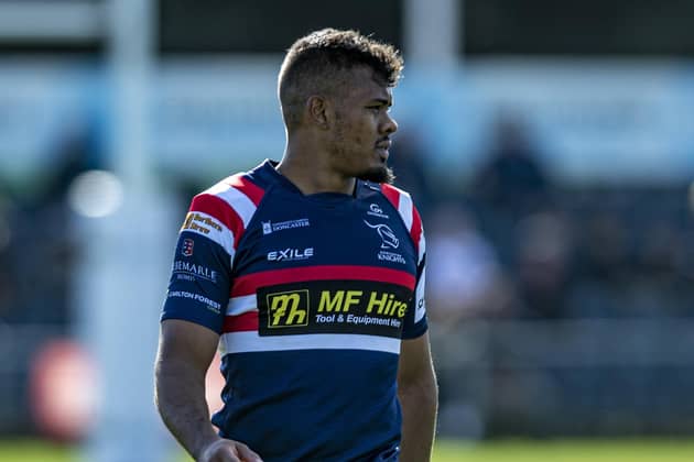 RED CARD: Doncaster Knights' Maliq Holden. Picture: Tony Johnson