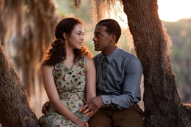 Solea Pfeiffer as Leanne and Joshua Boone as Bayou in A Jazzman’s Blues. Picture: PA/Netflix/Jace Downs.