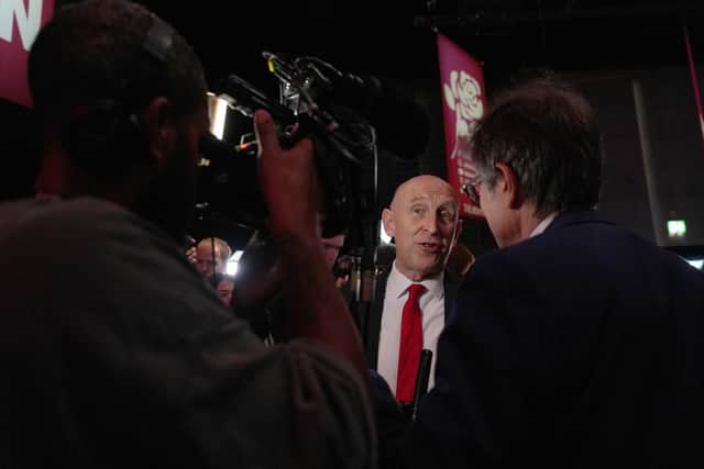 Chancellor John Healey speaking to the media. PIC: Annabel Lee-Ellis/PA Wire
