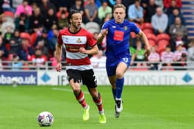 Doncaster Rovers' Jamie Sterry in action against Harrogate Town on the opening day of the season. Picture: Andrew Roe/AHPIX LTD