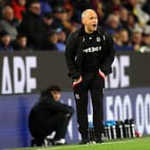 BURNLEY, ENGLAND - OCTOBER 05: Alex Neil, Manager of Stoke City reacts during the Sky Bet Championship between Burnley and Stoke City at Turf Moor on October 05, 2022 in Burnley, England. (Photo by Clive Brunskill/Getty Images)