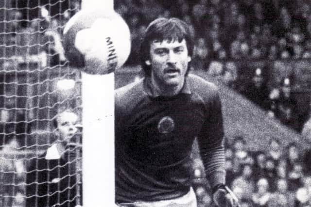 Double penalty save - Rotherham's Ray Mountford.