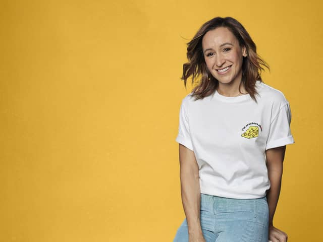 Jessica Ennis-Hill, who is supporting the official Red Nose Day T-shirt campaign, available at TK Maxx. Credit: Dan Kennedy/TK Maxx/Comic Relief/PA.