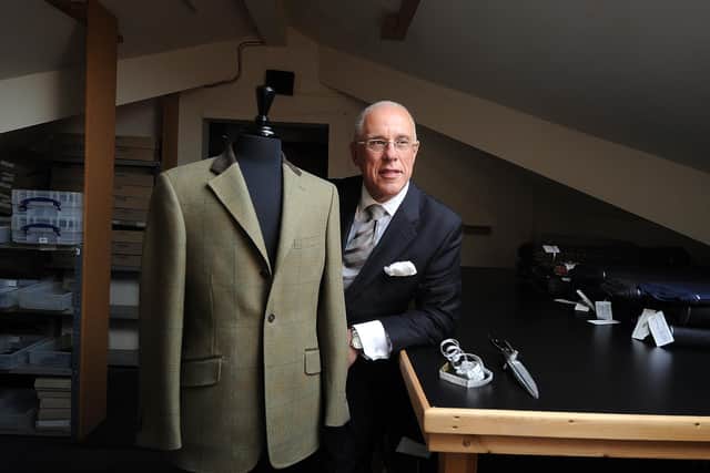 Toby Luper at his Leeds business, Hemingway Tailors