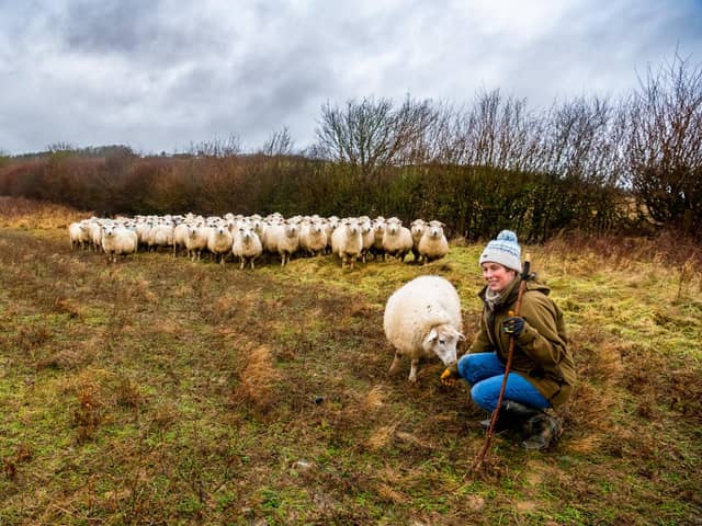 Farmer Frances Standen of Birkdale Farm, Mowthorpe, near Terrington, North Yorkshire have around 100 Romney New Zealand sheep