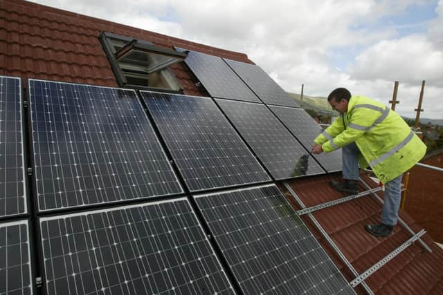 UK households are installing more heat pumps and solar panels than ever before, the body that accredits low-carbon products has said. Picture: Niall Carson/PA Wire