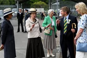 The Great Yorkshire Show Day one...The Princess Royal arrives at the showground