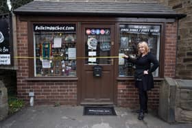 Hannah Maher, 38 of Wakefield at her tiny gift shop