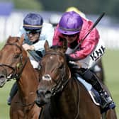Saffie Osborne riding Dark Trooper win The Dubai Duty Free Shergar Cup Sprint at Ascot Racecourse on August 12, 2023 in Ascot, England. (Picture: Alan Crowhurst/Getty Images)