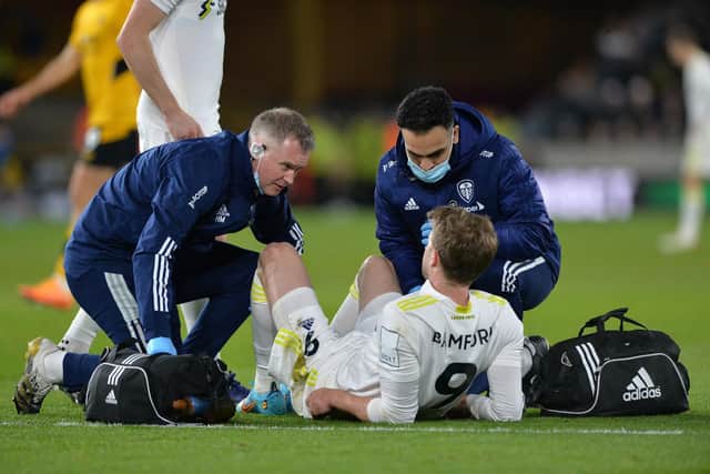 IN NEED OF MANAGING: Leeds United striker Patrick Bamford has had a spate of different injuries since the start of last season
