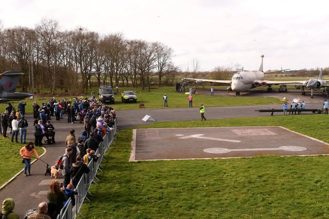 The grounds at Yorkshire Air Museum where the Nimrod was displayed.