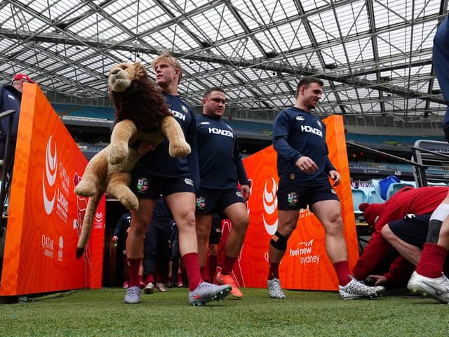 No roof on ambitions: British and Irish Lions Henry Pollock during the Captains Run at Accor Stadium in Sydney, Australia, ahead of the third and final Test.