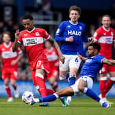 Middlesbrough's Morgan Whittaker is challenged by Ipswich Town's Darnell Furlong (Picture: Jordan Pettitt/PA Wire)