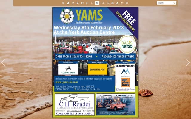 Free Yorkshire Agricultural Machinery Show 2023 eMag digital guide