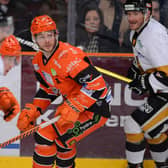 INTERNATIONAL CALLING: Sheffield Steelers' forward Robert Dowd is looking forward to pulling on a GB jersey once again. Picture courtesy of Dean Woolley/Steelers Media