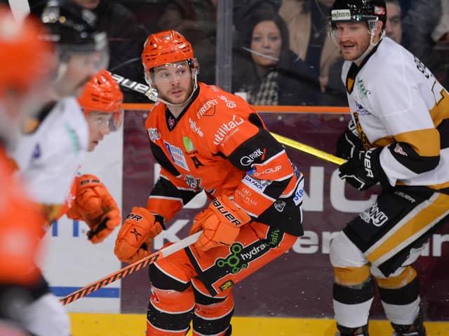 INTERNATIONAL CALLING: Sheffield Steelers' forward Robert Dowd is looking forward to pulling on a GB jersey once again. Picture courtesy of Dean Woolley/Steelers Media