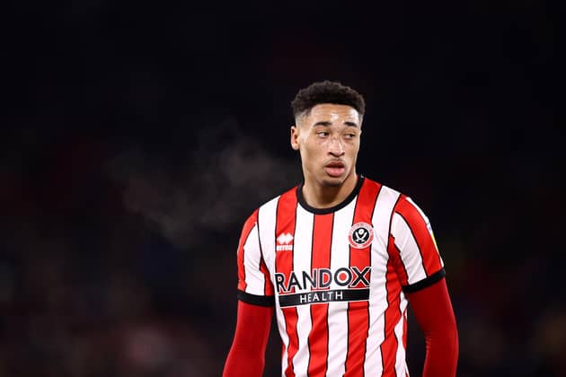 Sheffield United's Daniel Jebbison is reportedly attracting interest. Inage: Naomi Baker/Getty Images