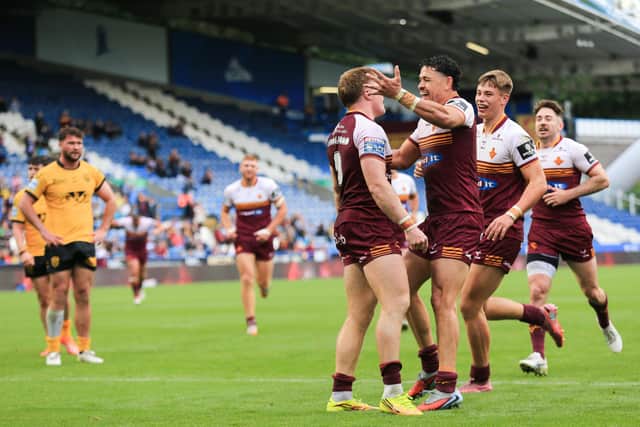 Huddersfield dominated Castleford despite playing over half the game with 12 men. (Photo: Callum Pilkington/SWpix.com)