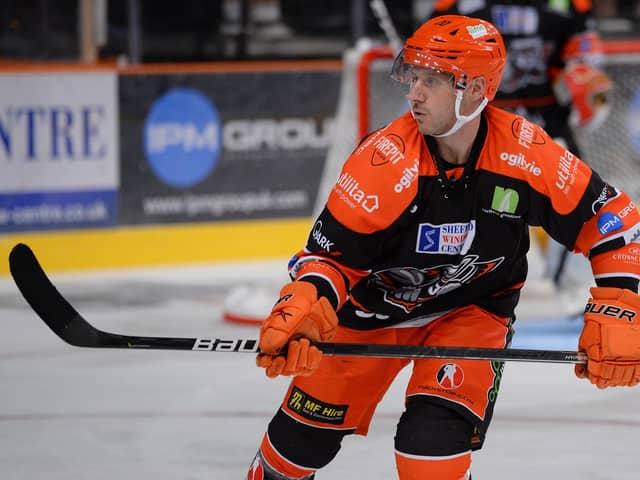 SAME AGAIN: Captain Jonathan Phillips hopes Sheffield Steelers can return from their second trip of the season to Guildford Flames with another two points. Picture courtesy of Dean Woolley/EIHL.