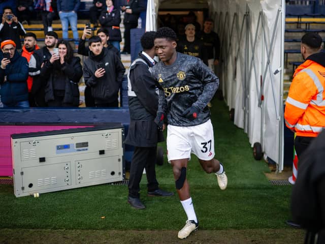 Kobbie Mainoo is thriving at senior level for Manchester United. Image: Ash Donelon/Manchester United via Getty Images
