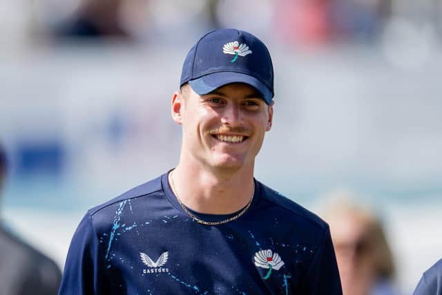 Yorkshire pace bowler Ben Cliff. Picture by Allan McKenzie/SWpix.com