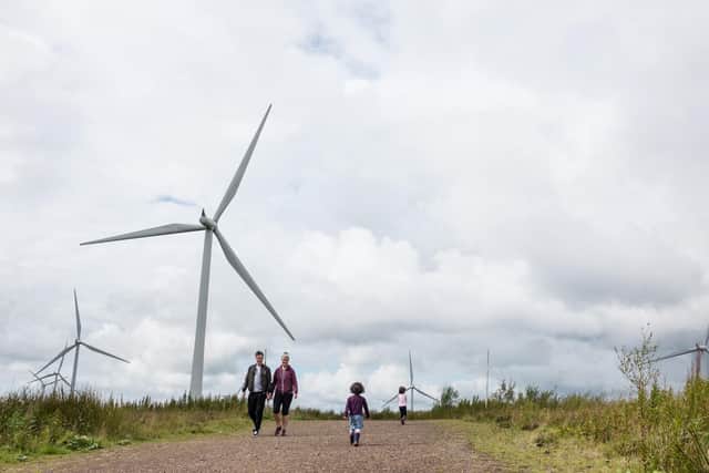 A Government poll conducted last year found almost eight out of 10 people (78 per cent) support onshore wind, but less than half (43 per cent) would be happy for turbines to be built in their local area.