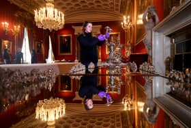 Behind the scenes as staff prepare for the new season at Chatsworth House. Becca Fisher prepares the Silver in preparation for the new season Picture taken by Yorkshire Post Photographer Simon Hulme.