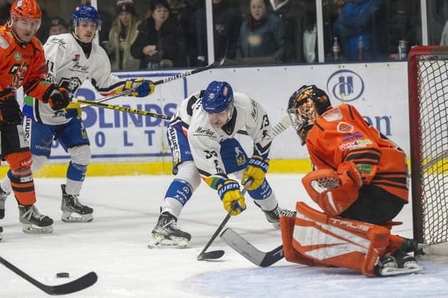ALWAYS THERE: Finley Bradon has been an ever-present for Leeds Knights this season, when not away on GB Under-20 international duty. Picture: Bruce Rollinson