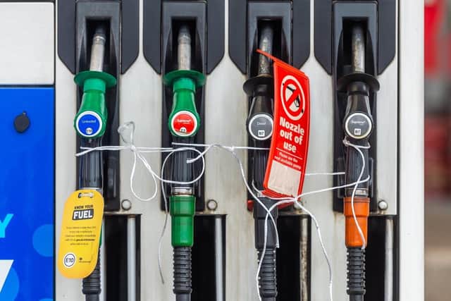 Petrol pumps. (Pic credit: James Hardisty)